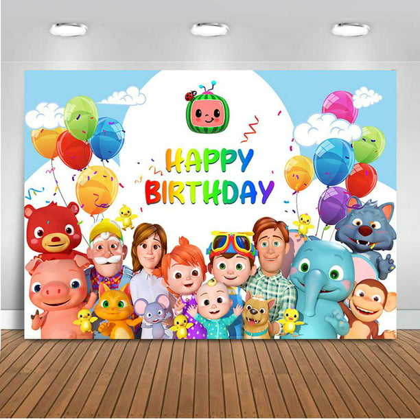 Cartoon Themed Character Girl Backdrop Photography Backdrop Photography Background Child Birthday Photo Booth Props Kids Wedding Festival Themed Party Photography Background 